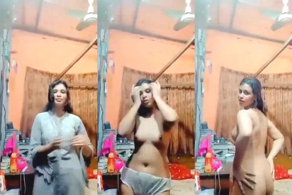 Desi Cute Girl Striping and Dancing Full Video