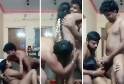 Mallu bhabhi Threesome Sex karti hai 2 Mardon Ke Sath Video HD