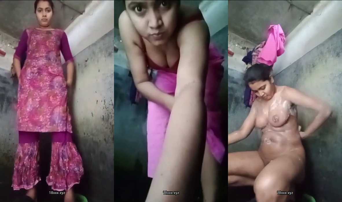 Viral Village Beautiful Girl Nude Bathing Full Video