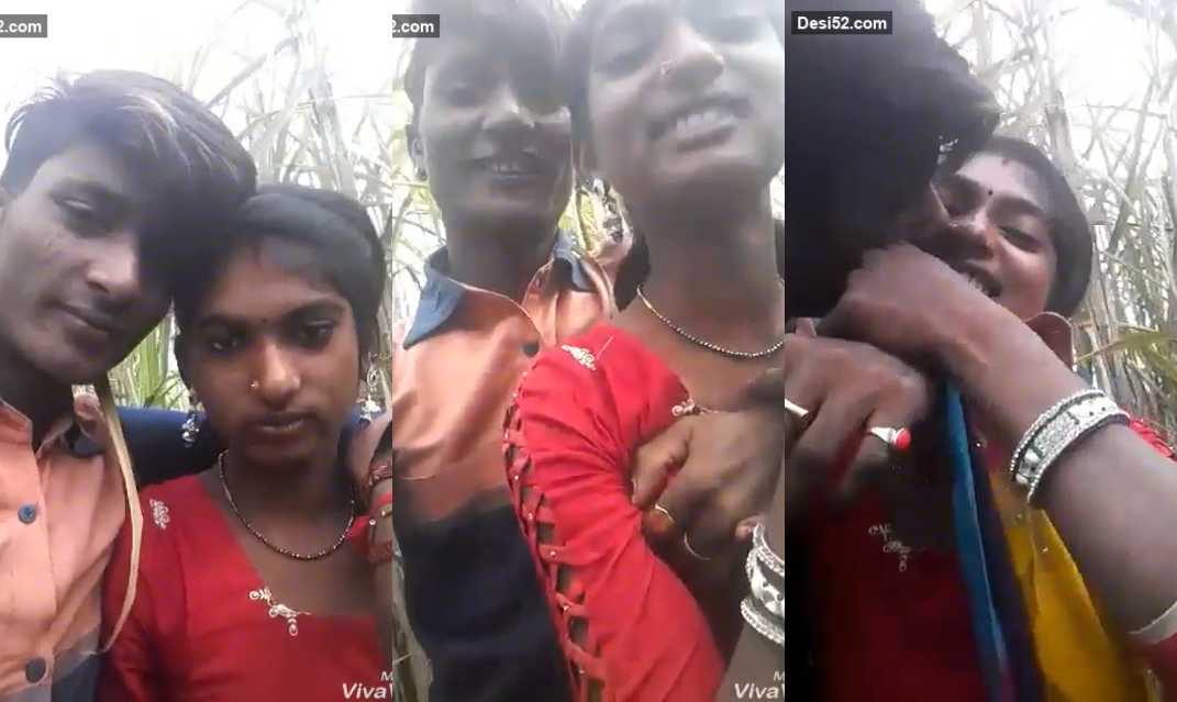 Local Village BF GF kissing in Jungle Video HD