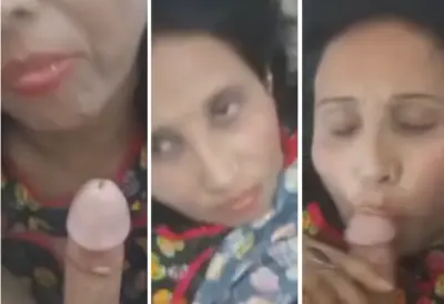 The boy made Najma Aunty suck his penis Video HD