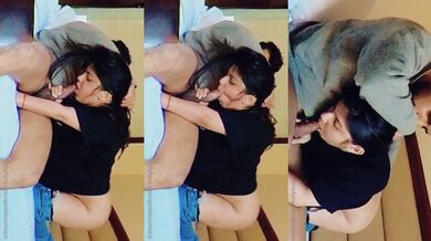 Girl Gives Sloppy Blowjob to Boyfriend’s Big Dick Viral Video