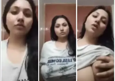 Horny Tanker GF Showing Pressing Boobs Viral Video