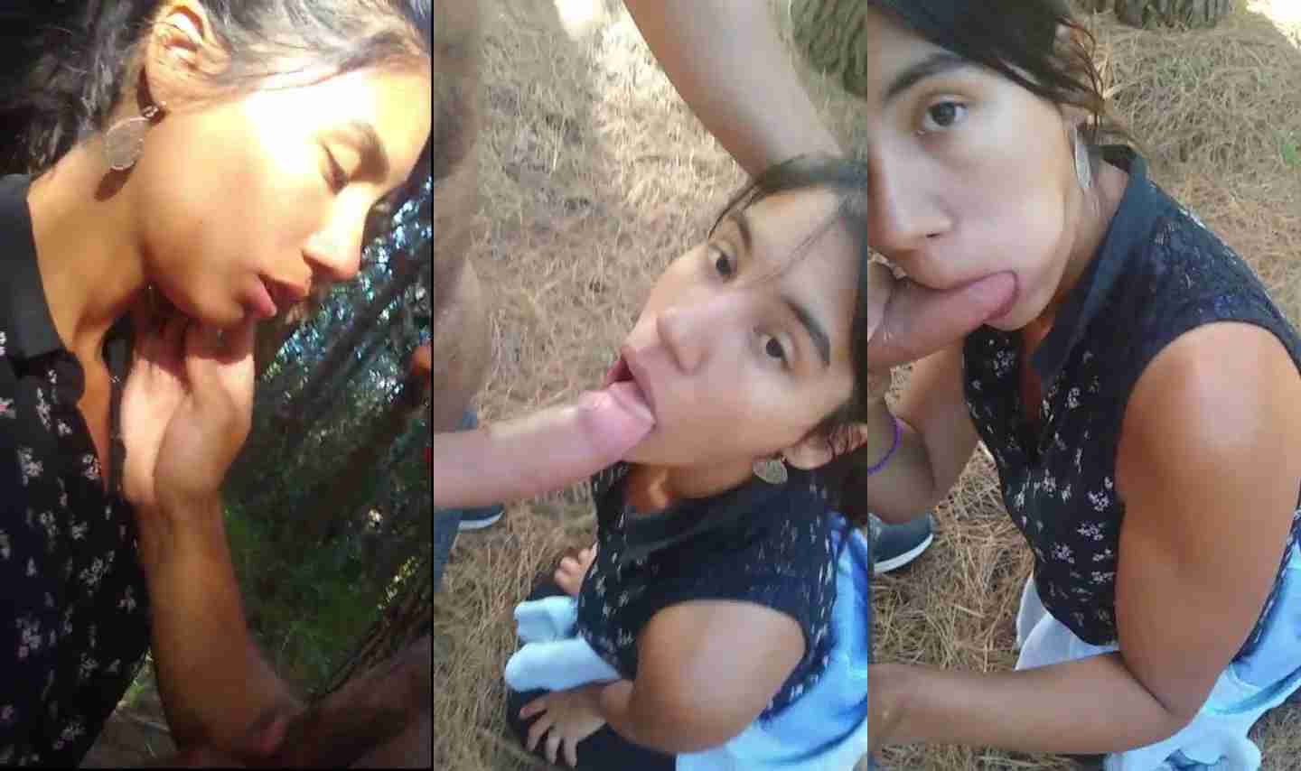 Sexy Indian Girl Prefect Blowjob in Jungle Viral Video