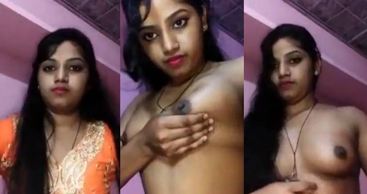 Super Sexy Village Girl Boobs Sowing on Camera Viral Video
