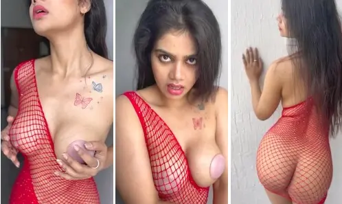 Beautiful Model In Net Dress Showing Her Moves Viral Video