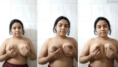 Bigbooby Bengali Girl Pressing Boobs Fingering Viral Video