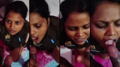 Indian Police Woman Giving Blowjob Viral Video