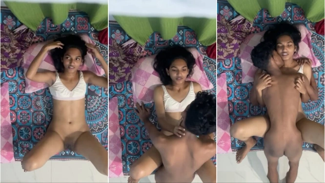 Teen Cute Slim Girlfriend Fucking With Lover HD