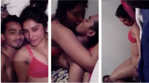 Teen Young Lovers Enjoying After Class Bunk College HD
