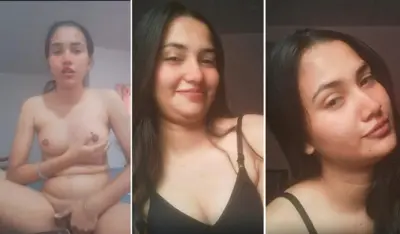 Cute Indian Girl Showing Pressing Boobs Viral Video